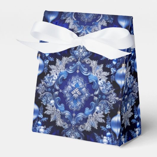 Blue Decorative Ornamenten Holiday Gift Box Bedankdoosjes (Voorkant Zijde)