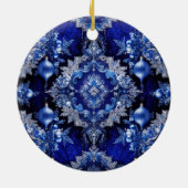 Blue Decorative Ornamenten Holiday Ornament (Achterkant)