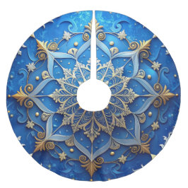 Blue Decorative Tree Skirt Kerstboom Rok