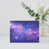 Blue Deep Space Briefkaart (Staand voorkant)