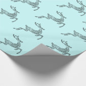 Blue Deer Cadeaupapier (Hoek)