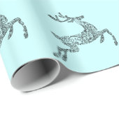 Blue Deer Cadeaupapier (Rol Hoek)