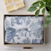 Blue Deer in Snowy Woodland Tissuepapier (Geschenk)