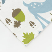 Blue Deer Personalized Fleece Deken (Hoek)