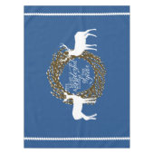 Blue Deer Plus Merveilleux Temps Wreath Nappe (Devant)