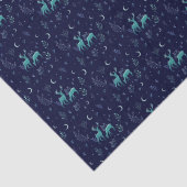 Blue Deer Tissue Paper Tissuepapier (Detail)