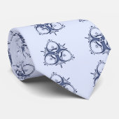 Blue Delft Biohazard Stropdas (Opgerold)