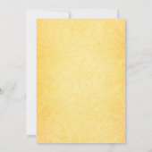 Blue Delphinium Flowers Weddenschap Gold Kaart (Achterkant)