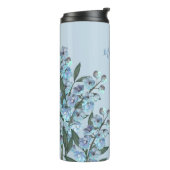 Blue Delphinium Thermal Tumbler Thermosbeker (Gedraaid links)