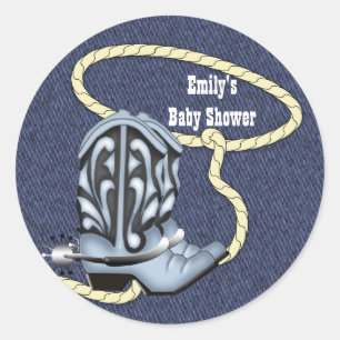 Blue Denim en Cowboylaarzen Cowboy Stickers