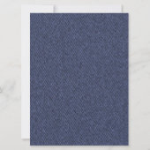 Blue Denim en Diamond Afstuderen aangekondigd Kaart (Achterkant)