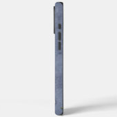 Blue Denim Floral Monogrammed Case-Mate iPhone Case (Achterkant / Links)