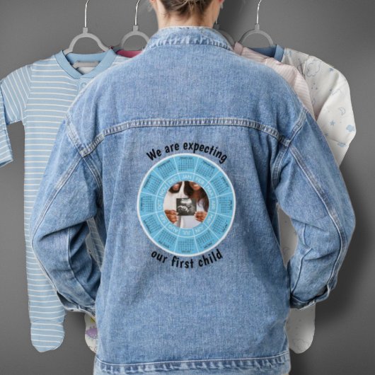 Blue Denim Jean Grossesse de la veste Nous nous at