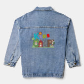 Blue Denim Jean Jacket Camp pour enfants (Verso)