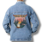 Blue Denim Jean Jacket Road Trip Camp Ground