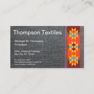 Blue Denim Jeans Fabric kleding Boutique Visitekaartje