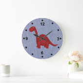 Blue Denim Look & Dinosaur Horloge des enfants (Maison)