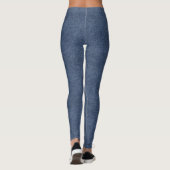 Blue Denim-look Leggings (Achterkant)
