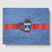 Blue Denim Look Mariage livre d'hôtes (Recto)