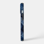 Blue Denim Patch iPhone 15 Hoesje (Linkerkant)