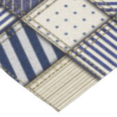 Blue Denim Patchwork Tafelkleed (Gekanteld)