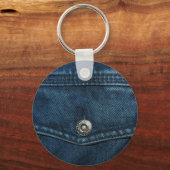 Blue Denim Sleutelhanger (Voorkant)