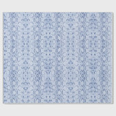 Blue Denim Snakeskin Cadeaupapier (Vlak)