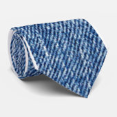 Blue Denim Stropdas (Opgerold)