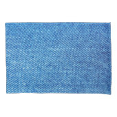 Blue Denim Texture Kussensloop (Voorkant)