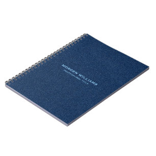 Blue Denim Texture Notitieboek