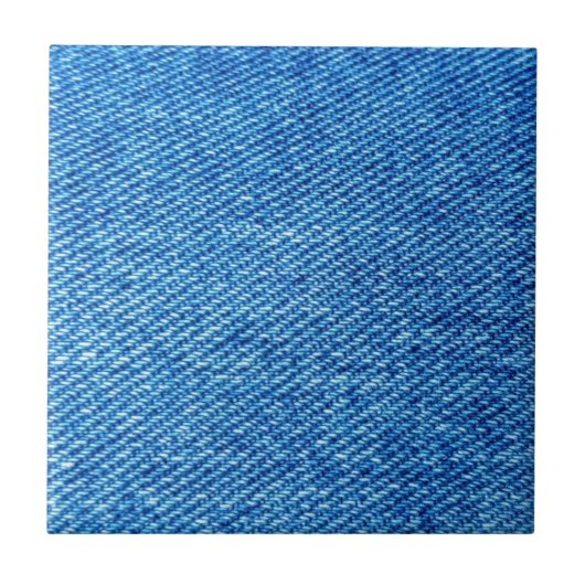 Blue Denim Texture Tegeltje (Voorkant)