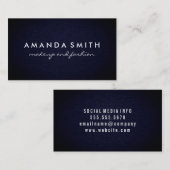 Blue Denim Texture Visitekaartje (Voorkant / Achterkant)