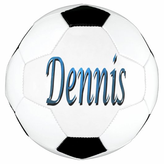 Blue Dennis Nom, Soccer Ball (Devant)