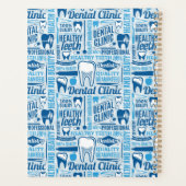 Blue Dental Clinic Pattern Planner (Achterkant)