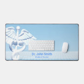 Blue Design White 3D Caduceus Médicale (Clavier et souris)