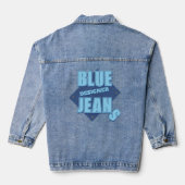 Blue Designer Jeans Denim Jacket (Achterkant)
