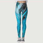 Blue Designer Leggings (Voorkant)