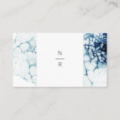 Blue Destination Wedding Entree Choice Flat Plaatskaartje (Achterkant)