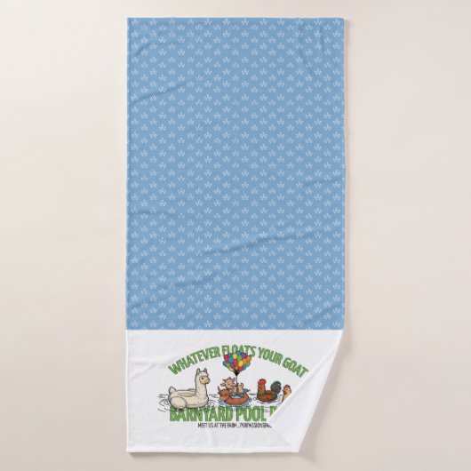Blue Dewdrop Whatever Floats Your Boat Towel (Serviette de bain)