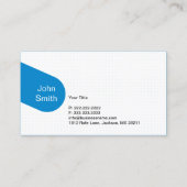 Blue Dialog Box App Developer Visitekaartje (Achterkant)
