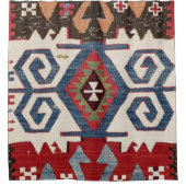 Blue Diamond Arrow Konya Cowboy Saddle Douchegordijn (Voorkant)