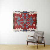 Blue Diamond Arrow Konya II 19th Century Authentic Wandkleed (In Situ (horizontaal))