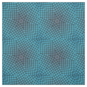 Blue Diamond Check Star Geometric Print Patroon Stof