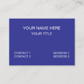 Blue Diamond Dragon Visitekaartje (Achterkant)