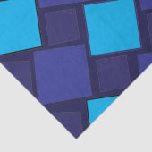 Blue Diamond Geometric Pattern Tissuepapier (Detail)