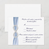 Blue Diamond Infinity Wedding Response Kaart (Voorkant / Achterkant)