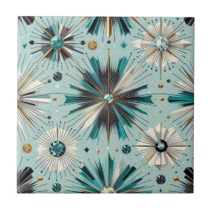 Blue Diamond Mid Century Modern Tegeltje