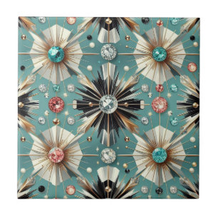 Blue Diamond Mid Century Modern Tegeltje