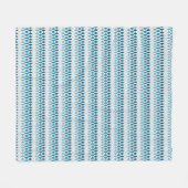 Blue Diamond Ombre Fleece Deken (Voorkant (Horizontaal))