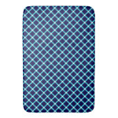 Blue Diamond Pattern Bath Mat (Voorkant Verticaal)